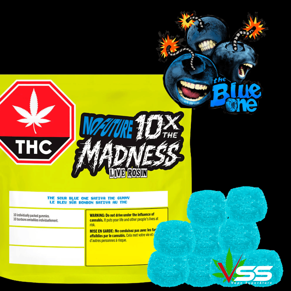 No Future 10X the Madness Sour Blue One Live Rosin Sativa Brandon Vape SuperStore and Cannabis Manitoba Canada