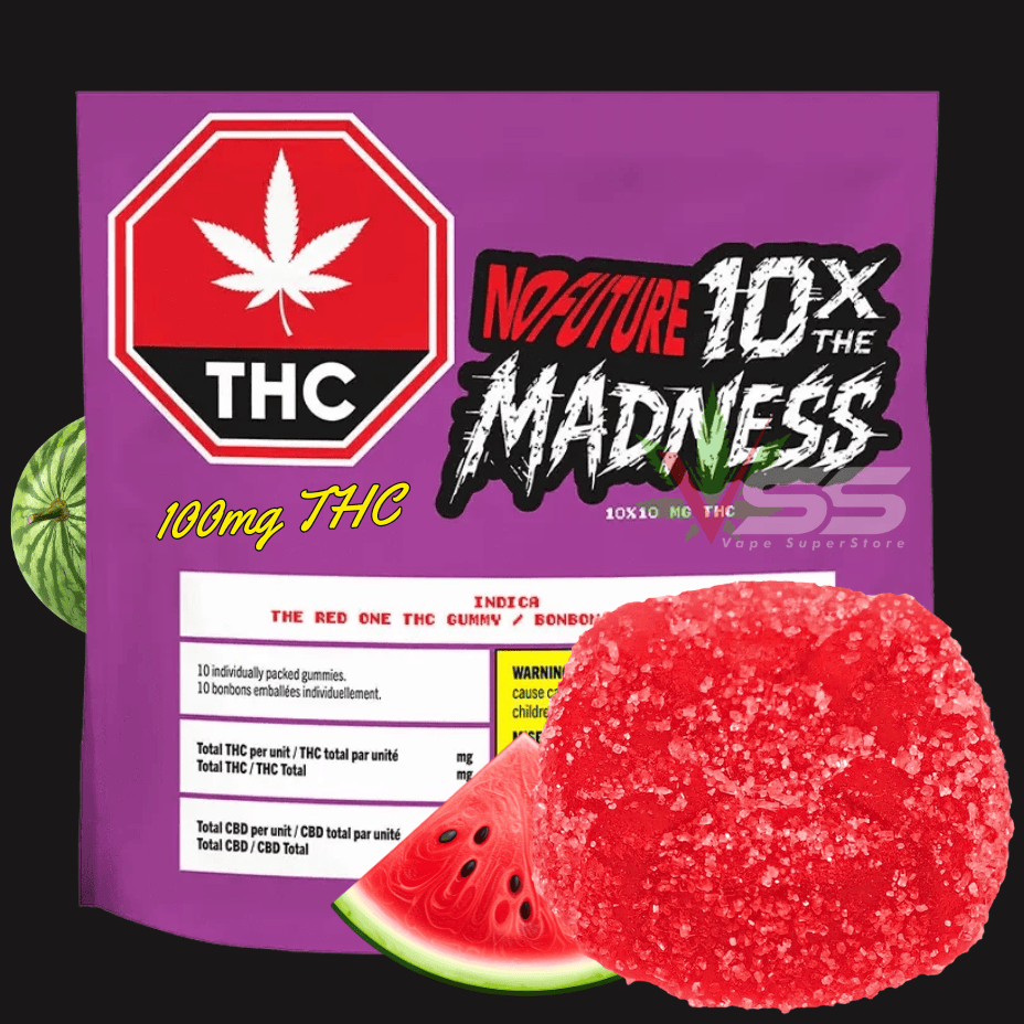 No Future 10x The Madness: The Red One Indica Gummies Brandon Vape SuperStore and Cannabis Manitoba Canada