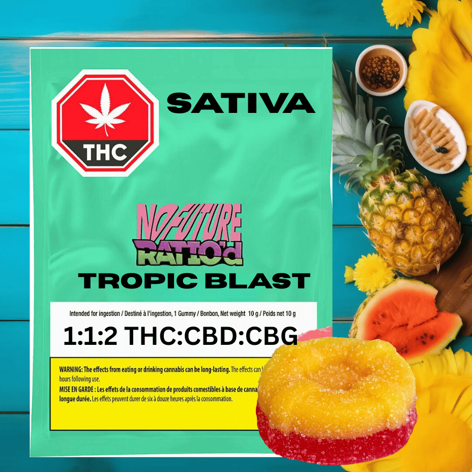 No Future Ratio'd Tropic Boost THC:CBD:CBG Gummies-10g Brandon Vape SuperStore and Cannabis Manitoba Canada