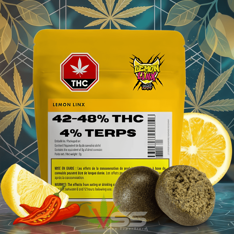 Nugz Hash Lemon Linx Old School Hash Sativa - 2g Brandon Vape SuperStore and Cannabis Manitoba Canada