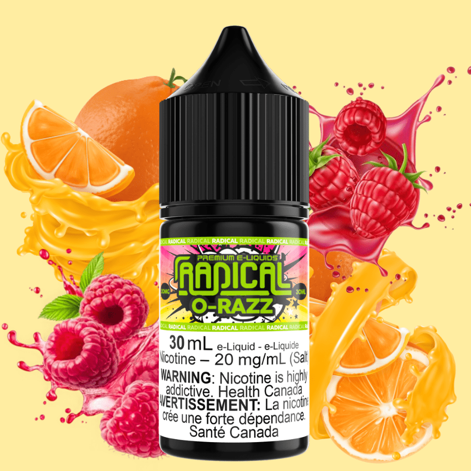 O-Razz Salt Nic by Radical E-liquid 30mL / 12mg Brandon Vape SuperStore and Cannabis Manitoba Canada