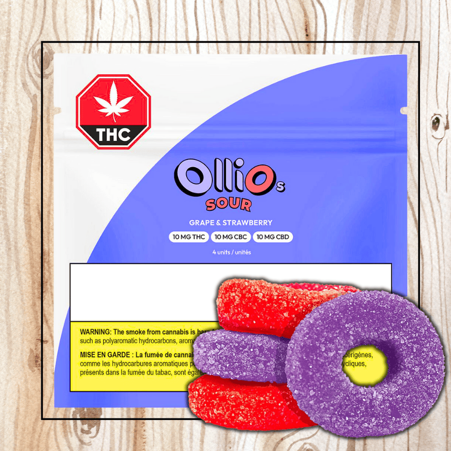 Olli O's Grape + Strawberry 1:1:1 Gummies 4x2.5mg Brandon Vape SuperStore and Cannabis Manitoba Canada