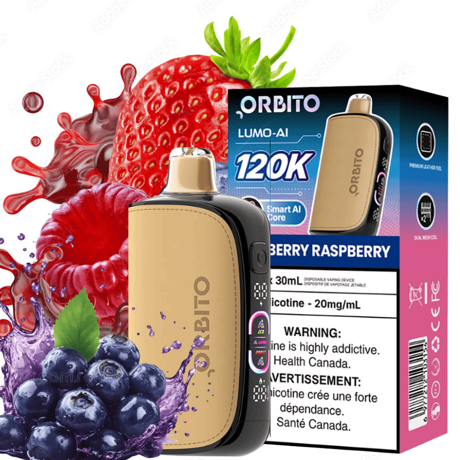 Orbito Lumo-AI 120K Disposable Vape-Blueberry Raspberry 120000 / 20mg Brandon Vape SuperStore and Cannabis Manitoba Canada