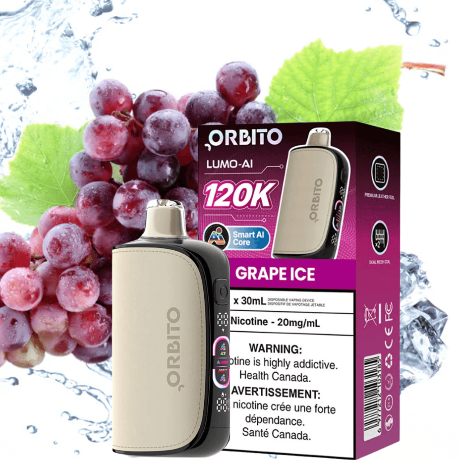 Orbito Lumo-AI 120K Disposable Vape-Grape Ice 120000 / 20mg Brandon Vape SuperStore and Cannabis Manitoba Canada