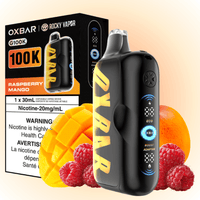 Oxbar G100K Disposable Vape - Raspberry Mango 100K Puffs / 20mg Brandon Vape SuperStore and Cannabis Manitoba Canada