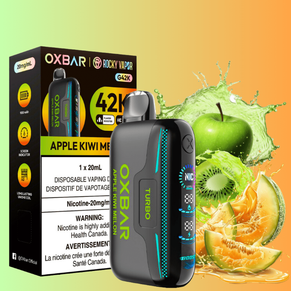 Oxbar G42k Disposable Vape-Apple Kiwi Melon Brandon Vape SuperStore and Cannabis Manitoba Canada