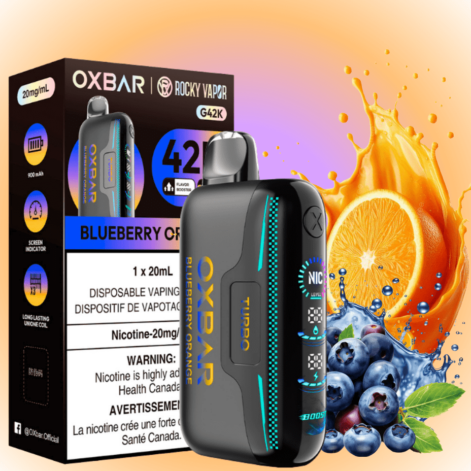 Oxbar G42k Disposable Vape-Blueberry Orange 20mg / 42000 Puffs Brandon Vape SuperStore and Cannabis Manitoba Canada