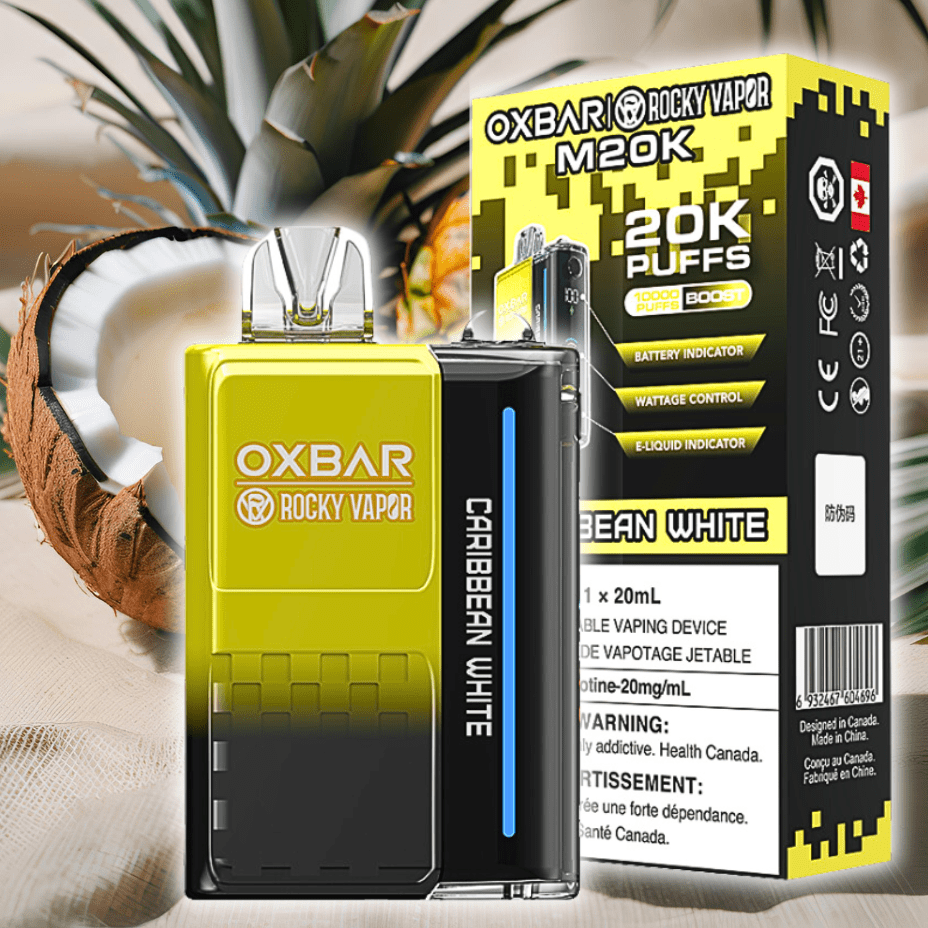OXBAR M20K Disposable Vape - Caribbean White 20000 Brandon Vape SuperStore and Cannabis Manitoba Canada