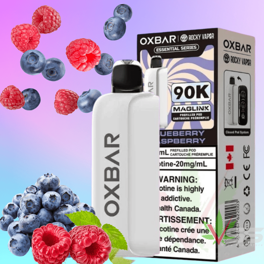 Oxbar Maglink 90K Closed Pods-Blueberry Raspberry 90000 Puffs / 20mg Brandon Vape SuperStore and Cannabis Manitoba Canada