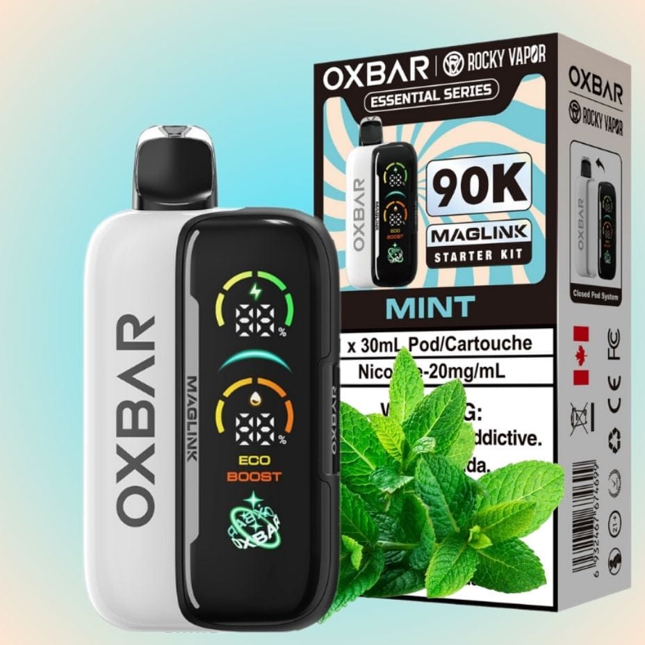 Oxbar Maglink 90K Closed Pods-Mint Brandon Vape SuperStore and Cannabis Manitoba Canada