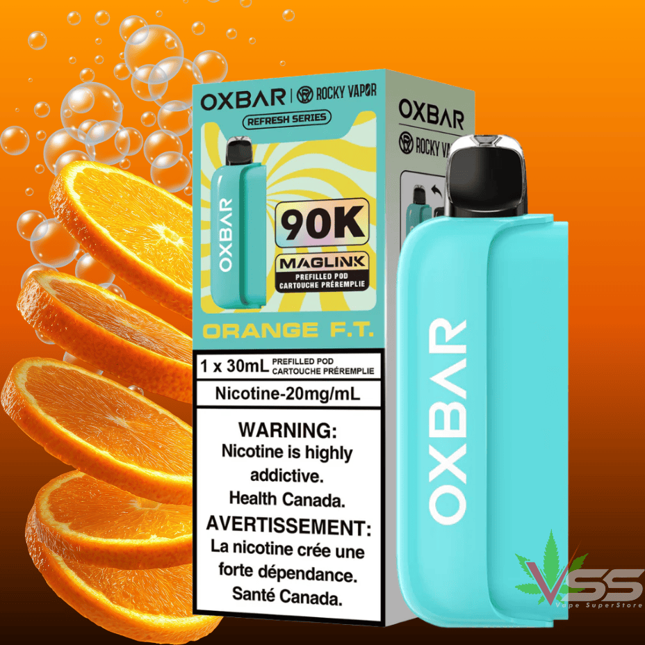 Oxbar Maglink 90K Closed Pods-Orange F.T 90000 Puffs / 20mg Brandon Vape SuperStore and Cannabis Manitoba Canada