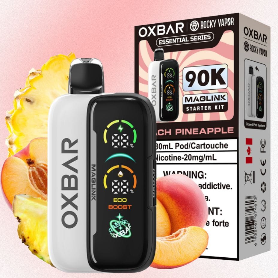 Oxbar Maglink 90K Starter Kit- Peach Pineapple Brandon Vape SuperStore and Cannabis Manitoba Canada
