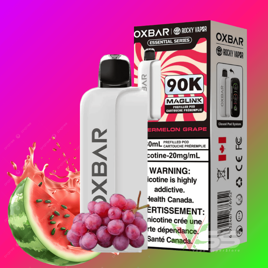 Oxbar Maglink Pod 90K - Watermelon Grape 90000 Puffs / 20mg Brandon Vape SuperStore and Cannabis Manitoba Canada