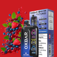 Oxbar Tri-Fusion 45k Disposable Vape-Blueberry Raspberry Ice 45000 Puffs / 20mg Brandon Vape SuperStore and Cannabis Manitoba Canada