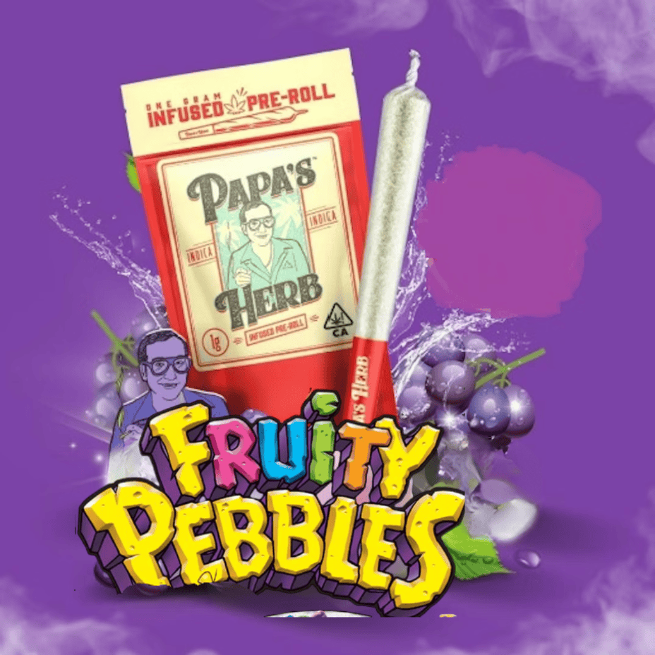 Papa's Herb Fruity Pebblez Infused Hybrid Pre-Roll-1x0.5g Brandon Vape SuperStore and Cannabis Manitoba Canada