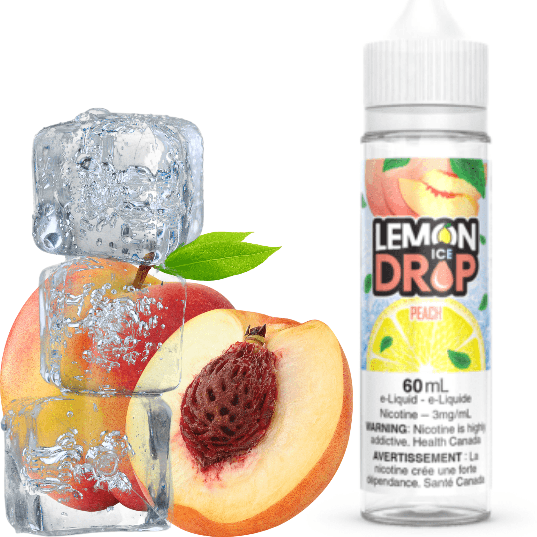 Peach Ice by Lemon Drop E-Liquid 3mg Brandon Vape SuperStore and Cannabis Manitoba Canada