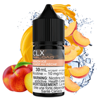 Peach Ice Salt by CLX Reload E-Liquid 30mL / 10mg Brandon Vape SuperStore and Cannabis Manitoba Canada