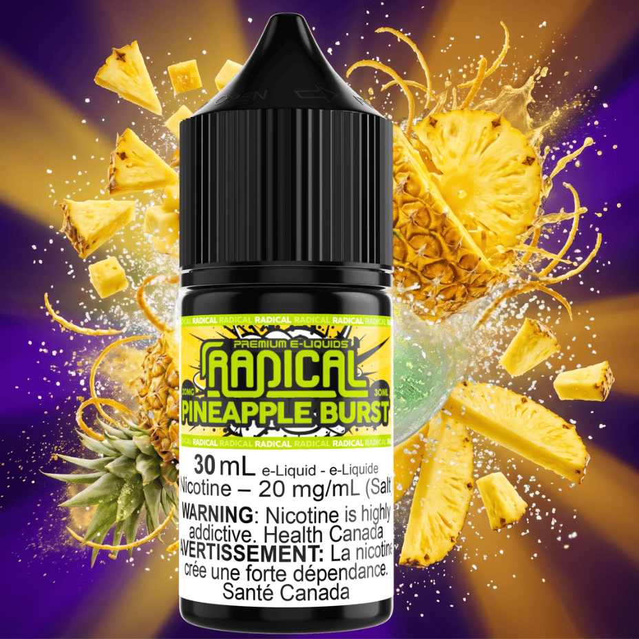Pineapple Burst Salt Nic by Radical E-liquid 30mL / 12mg Brandon Vape SuperStore and Cannabis Manitoba Canada