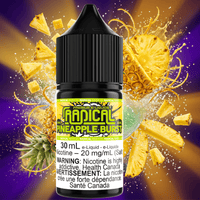 Pineapple Burst Salt Nic by Radical E-liquid 30mL / 12mg Brandon Vape SuperStore and Cannabis Manitoba Canada