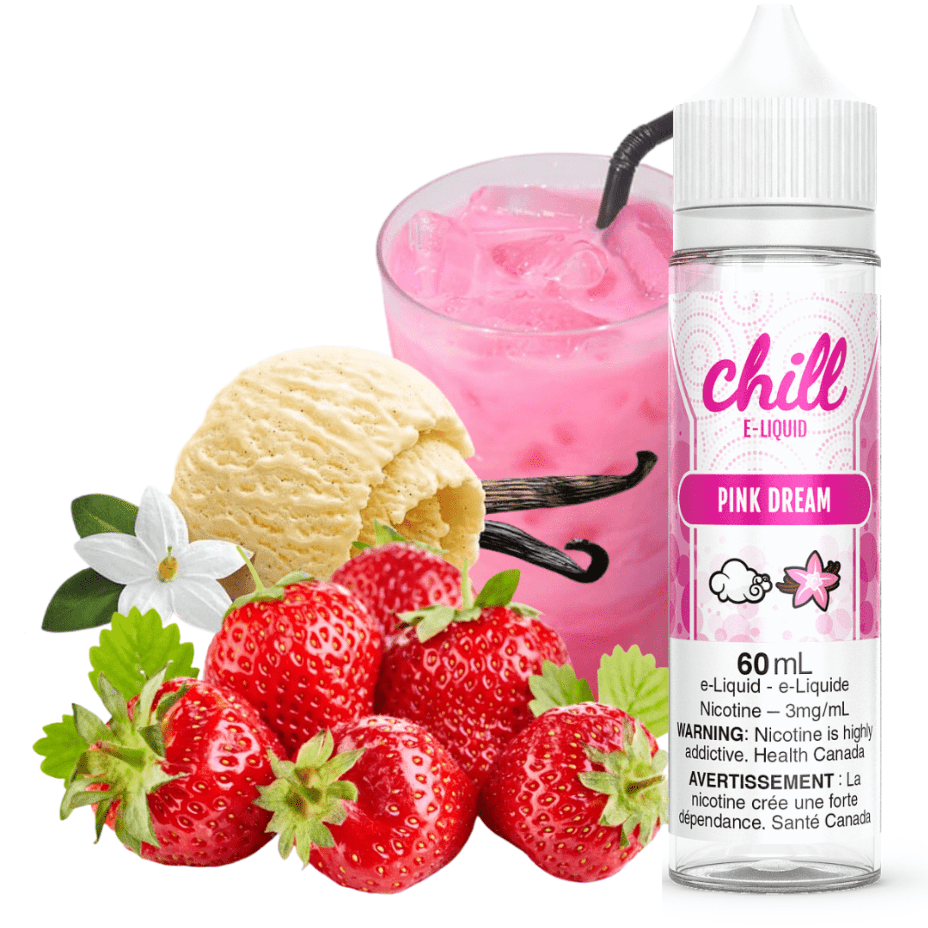 Pink Dream by Chill E-liquid 60ml 3mg Brandon Vape SuperStore and Cannabis Manitoba Canada
