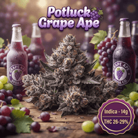 Potluck Grape Ape Indica Flower - 14g Brandon Vape SuperStore and Cannabis Manitoba Canada