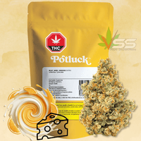 Potluck Mac and Cheese Hybrid Flower-7G Brandon Vape SuperStore and Cannabis Manitoba Canada