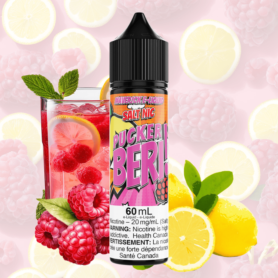Pucker Beri Salt by Maverick E-Liquid-60mL Brandon Vape SuperStore and Cannabis Manitoba Canada