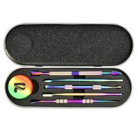 Pulsar 6-Piece Metal Dab Tool Kit & Case Rainbow Brandon Vape SuperStore and Cannabis Manitoba Canada