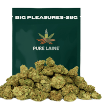 Pure Laine Big Pleasures Hybrid Flower-28g Brandon Vape SuperStore and Cannabis Manitoba Canada