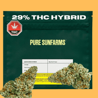 Pure Sun Farms Queen Green Hybrid Flower-28g Brandon Vape SuperStore and Cannabis Manitoba Canada