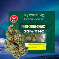 Pure SunFarms Big White Indica Flower-28g Brandon Vape SuperStore and Cannabis Manitoba Canada