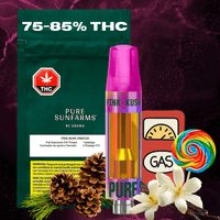 Pure Sunfarms Pink Kush Cured Resin Indica 510 Cart - 1g Brandon Vape SuperStore and Cannabis Manitoba Canada