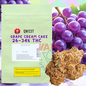 Qwest Grape Cream Cake Flower - 14g Brandon Vape SuperStore and Cannabis Manitoba Canada