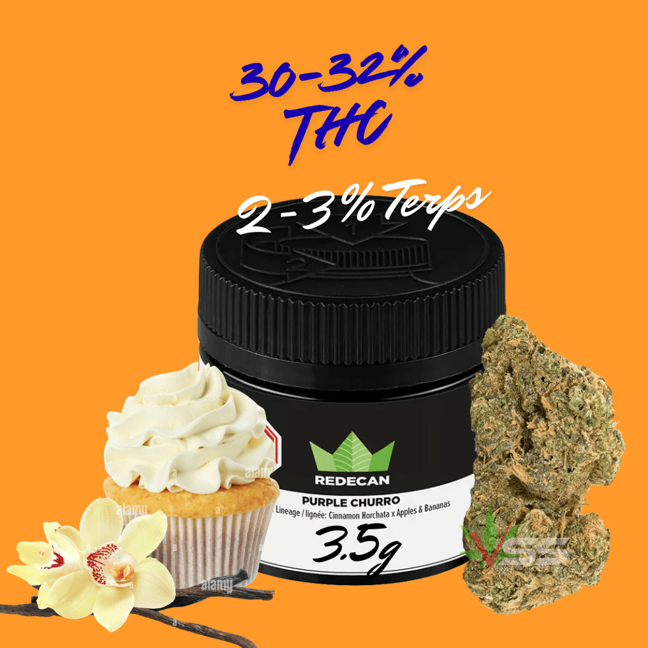 Redecan Purple Churro Sativa Flower-3.5g Brandon Vape SuperStore and Cannabis Manitoba Canada