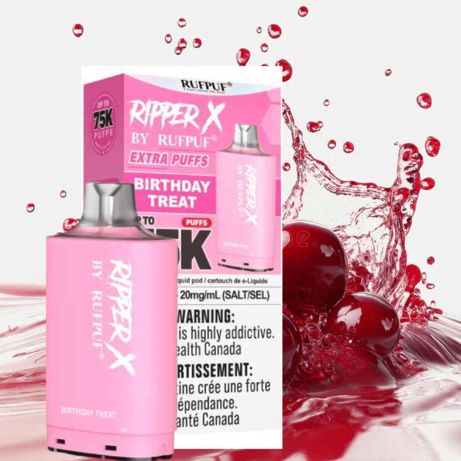 Ripper X 75k Turbo Pod-Birthday Treat 20mg / 75000 Puffs Brandon Vape SuperStore and Cannabis Manitoba Canada