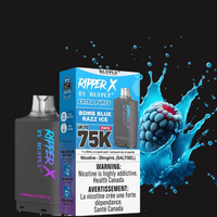 Ripper X 75k Turbo Pod-Bomb Blue Razz Ice 20mg / 75000 Puffs Brandon Vape SuperStore and Cannabis Manitoba Canada