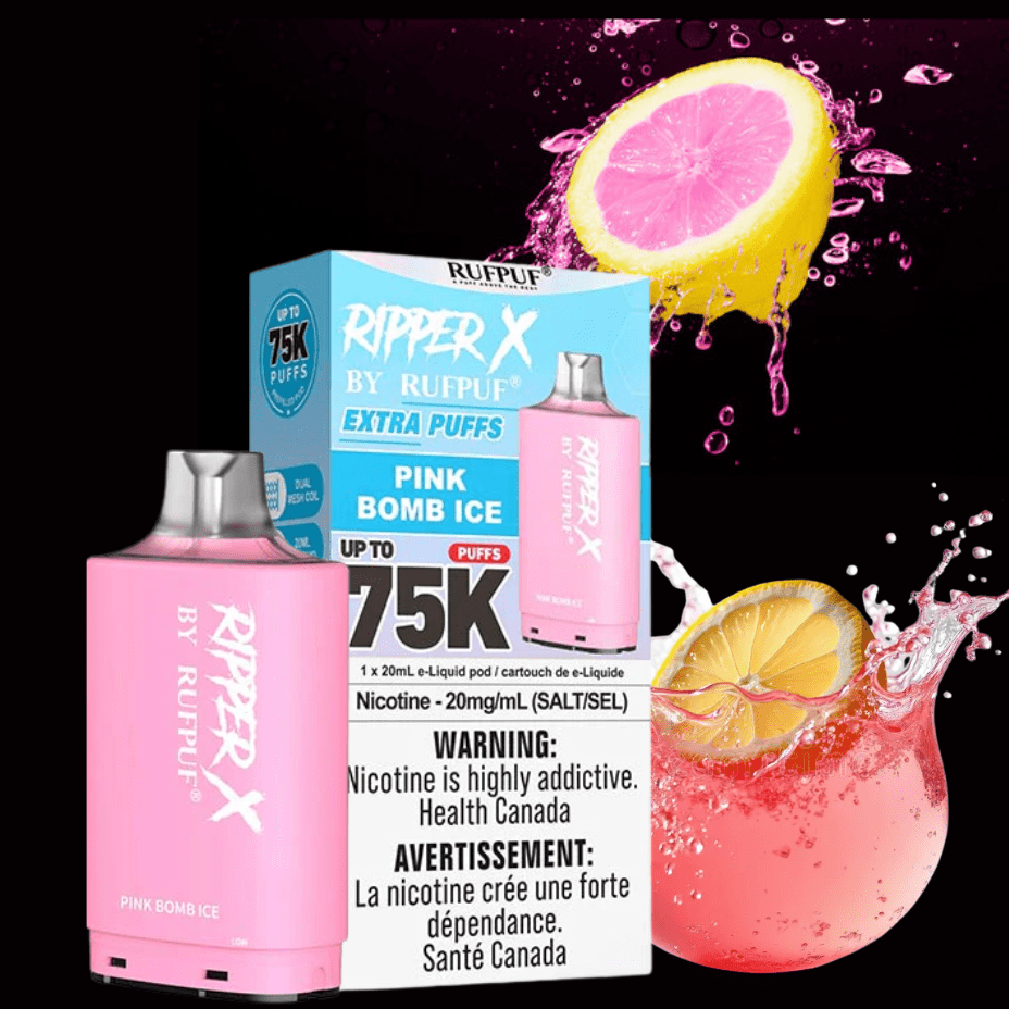 Ripper X 75k Turbo Pod-Pink Bomb Ice 20mg / 75000 Puffs Brandon Vape SuperStore and Cannabis Manitoba Canada