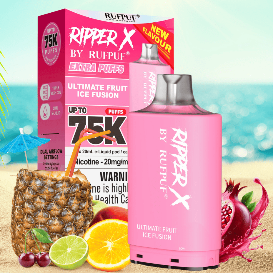 Ripper X 75k Turbo Pod - Ultimate Fruit Ice Fusion 75000 Puffs / 20mg Brandon Vape SuperStore and Cannabis Manitoba Canada