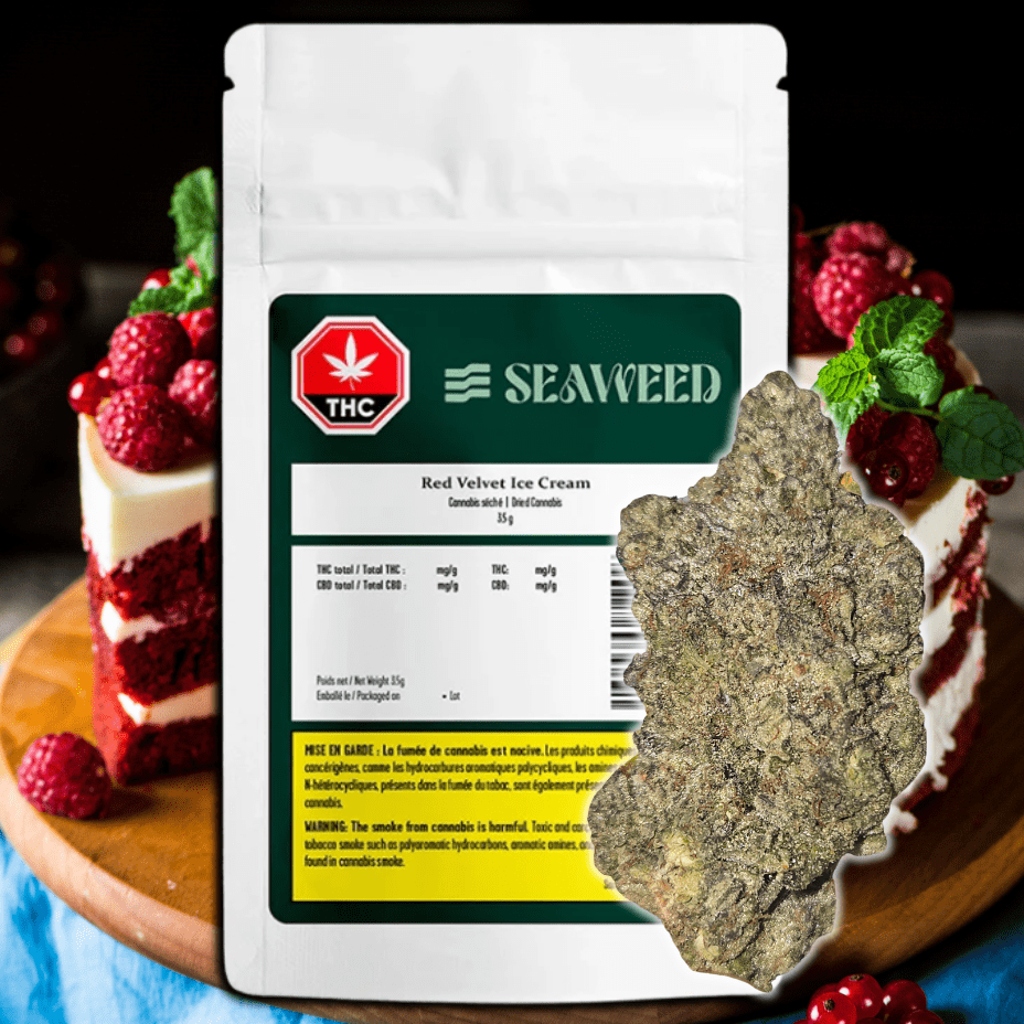 Seaweed Craft Cannabis Red Velvet Ice Cream Flower - 3.5g Brandon Vape SuperStore and Cannabis Manitoba Canada