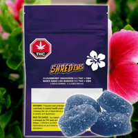 Shred'ems Cloudberry Snoozers 1:1 THC/CBN Gummies 4x2.5mg 4x2.5mg Brandon Vape SuperStore and Cannabis Manitoba Canada