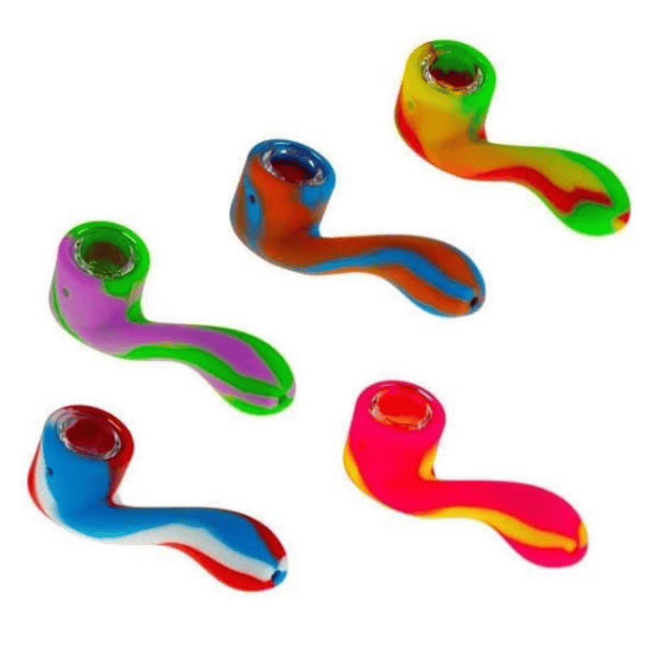 Silicone Swirl Hand Pipe-4.5" Brandon Vape SuperStore and Cannabis Manitoba Canada