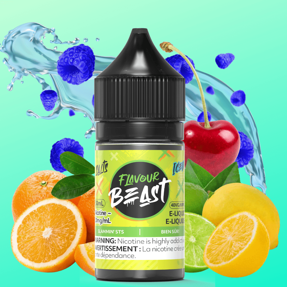 Slammin' STS Iced by Flavour Beast Salts in Manitoba 30ml / 20mg Brandon Vape SuperStore and Cannabis Manitoba Canada