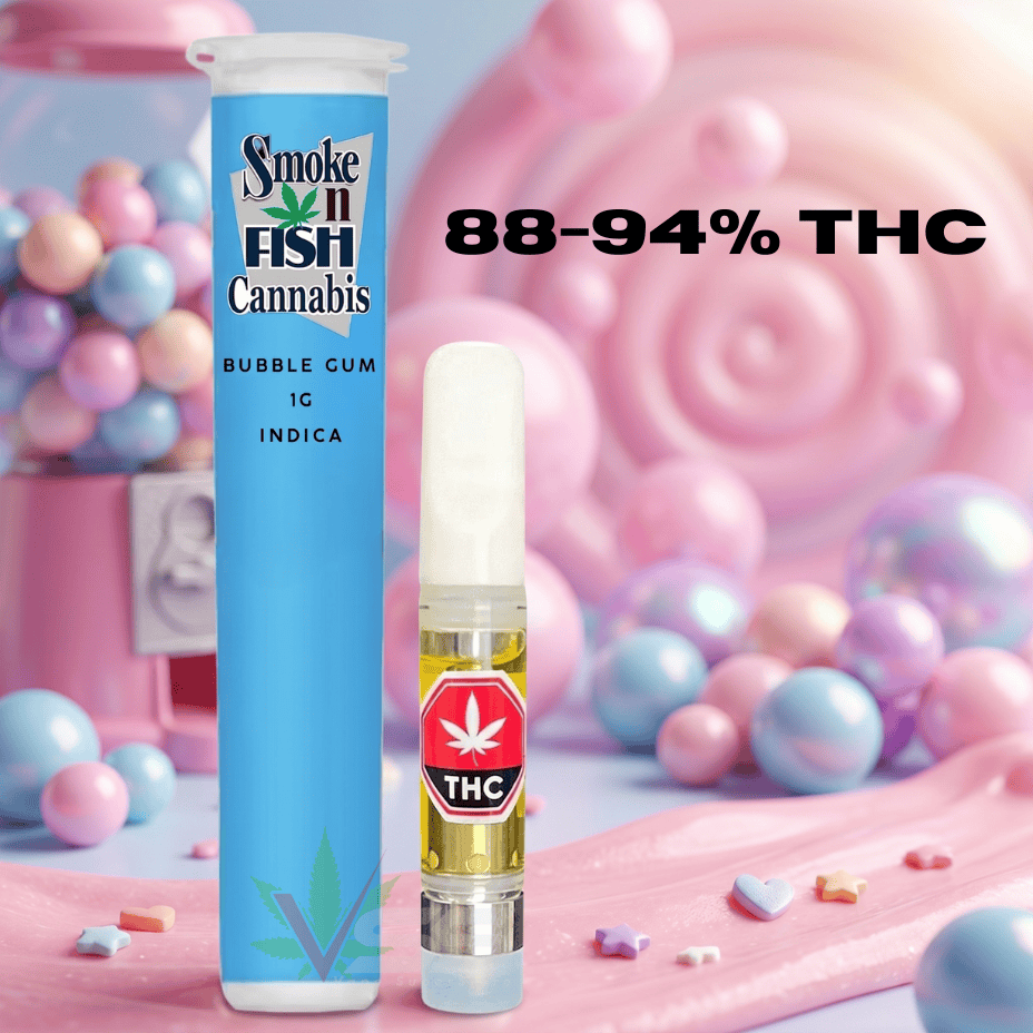 Smoke n Fish Bubble Gum Indica 510 Vape Cartridge - 1g Brandon Vape SuperStore and Cannabis Manitoba Canada