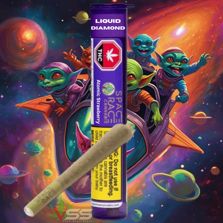 Space Race Atomic Strawberry Infused Hybrid Pre-Roll-1xg Brandon Vape SuperStore and Cannabis Manitoba Canada