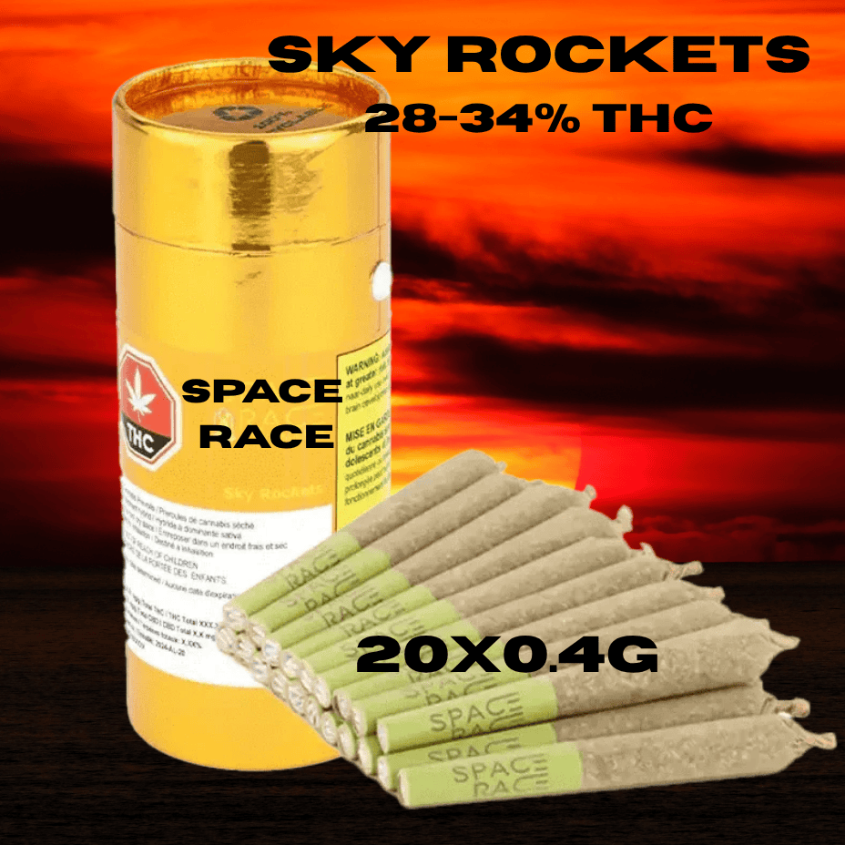 Space Race Sky Rockets Sativa Pre-Rolls-20x0.4g Brandon Vape SuperStore and Cannabis Manitoba Canada