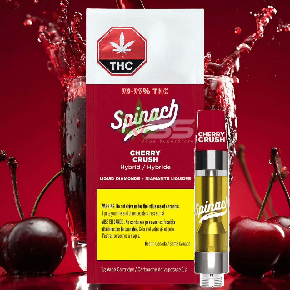 Spinach Cherry Crush Liquid Diamonds Cart-1g Brandon Vape SuperStore and Cannabis Manitoba Canada