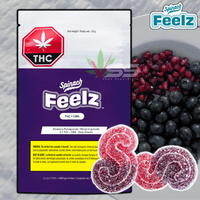 Spinach Feelz 2:1 Blueberry Pomegranate Gummies 2x5mg Brandon Vape SuperStore and Cannabis Manitoba Canada