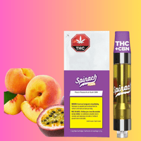 Spinach Peach Passionfruit Kush THC:CBN Cartridge-1.2g 1.2g Brandon Vape SuperStore and Cannabis Manitoba Canada