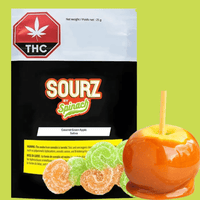 Spinach Sourz Caramel Apple Sativa Gummies-1x5mg Brandon Vape SuperStore and Cannabis Manitoba Canada