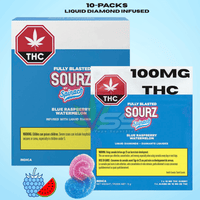 Spinach Sourz Fully Blasted - Blue Raspberry Watermelon 10x10mg Brandon Vape SuperStore and Cannabis Manitoba Canada